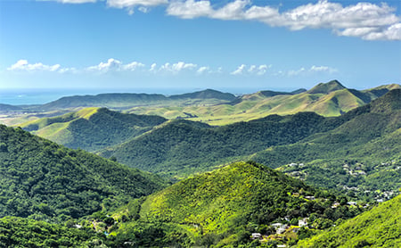 Aerial view of Salinas, Puerto Rico