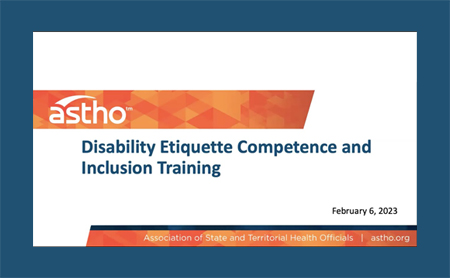 Title slide for Disability Etiquette Competence and Inclusion Training