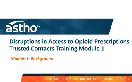 Trusted Contacts Training Module 1 cover slide