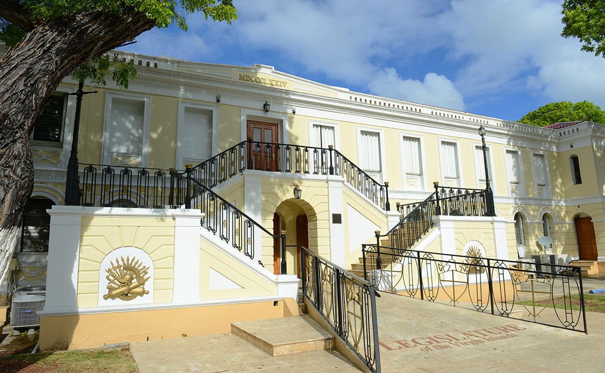 Legislature Building of USVI in Charlotte Amalie